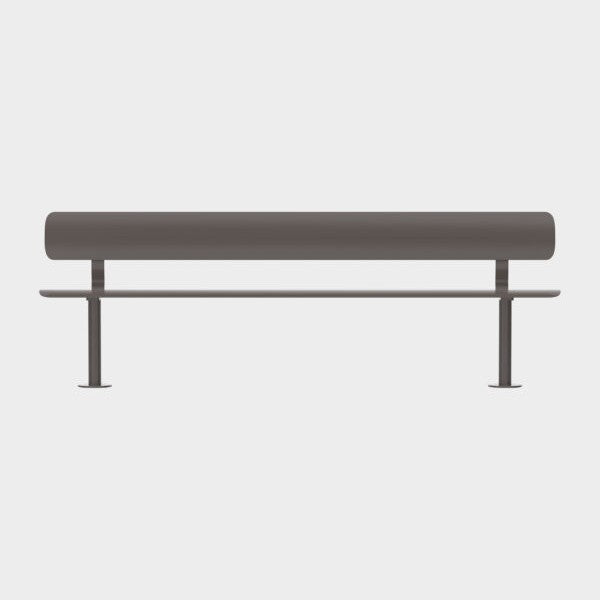 Ben metalen frame zit en rug