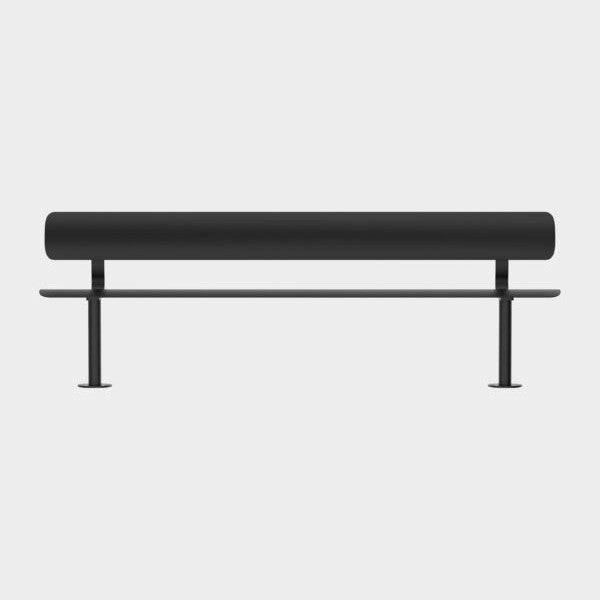 Ben metalen frame zit en rug