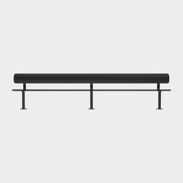 Ben metalen frame zit en rug