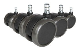 Set zachte wielen voor kantoorstoel Axia 2.0