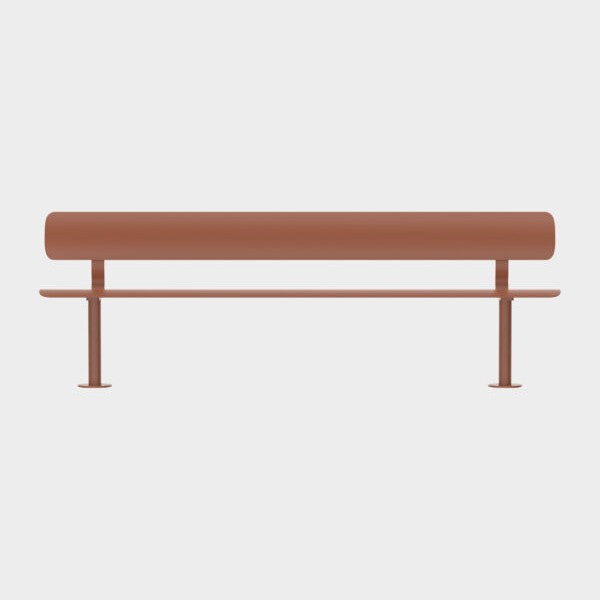 Ben metalen frame zit en rug