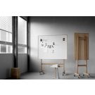 Whiteboard met eiken frame